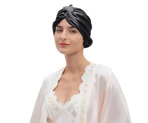 Msioytog Y Gorro de Dormir de Seda elástica, Envoltura para Cabello Bonne para Varios Tipos de Cabello, se Mantiene en Lugar Toda la Noche, Gorro de Cuidado de Seda
