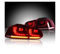 Msisuhoa Luz Trasera Coche Para VW Para Golf 6th Gen Mk6 Hatchback 08-14 Luces Traseras LED Mercado Accesorios Con Señal Giro Secuencial Ámbar Piloto Posterior