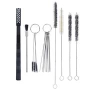 Msiud 21 Piezas Kit Limpieza Pistola Pulverizadora, de Pintura Multiusos Juego cepillos aerógrafo y Mantenimiento Portátil Accesorio Hardware para Mecánica Automotriz Spray Gun Boquillas