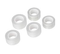 Msiud 5 Rollos de Cinta Adhesiva Elástica Antideslizante Transparente de Doble Cara para Manualidades, 3 Cm de Ancho