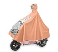Msiud Capa de Lluvia para Motocicleta Eléctrica, 4XL Impermeable Reutilizable de Cuerpo Completo, Impermeable para Ciclismo con Casco, a Prueba de Tormentas, Unisex, Chaqueta Poncho