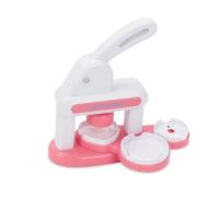 Msiud Máquina para Hacer Botones, 55mm Maquina Chapas Insignias de Plástico Resistente diy Insignia Maker Máquina Botones con 85 Accesorios y Cortador Circular para Pines Personalizados (Azul)