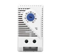 Msiud Termostato Mecánico 0-60℃ Ajustable Interruptor Temperatura Azul