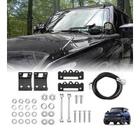 MSIZOY Kit de elevadores de extremidades ajustables a través de la selva, protector de obstáculos, cable de cuerda compatible con Ford Bronco 2021 2022 2/4 accesorios de puerta (negro)