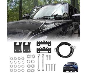 MSIZOY Kit de elevadores de extremidades ajustables a través de la selva, protector de obstáculos, cable de cuerda compatible con Ford Bronco 2021 2022 2/4 accesorios de puerta (negro)