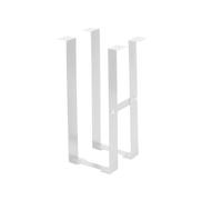 Mskidand 1 juego de soportes de PC para debajo del escritorio para caja de computadora, soporte de soporte de caja principal, color blanco