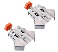 Mskidand 2 abrazaderas de esquina multiusos de acero inoxidable de 90 grados, abrazadera de ángulo recto en forma de T