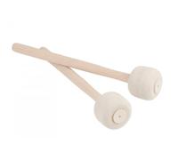 Mskidand 2 Uds. Martillos de Tambor Grandes con Cabeza de Fieltro, Martillos de Tambor Grandes de Madera, Banda para Practicar, Tocar Tambores de Marcha,