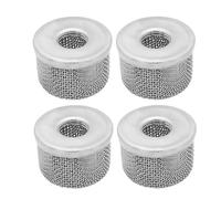 Mskidand 4 coladores de entrada de bomba 181073 o 181-073, filtro de pantalla de rosca NPT de 1/2 pulgada, acero inoxidable con pulverizador de pintura sin aire