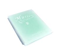 Mskidand Carpeta de Partituras, 40 PáGinas, Soporte/Partituras, Se Adapta Al TamañO de Carta A4, Carpeta para Coro, Verde Degradado