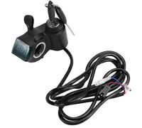 Mskidand E-Bike - Acelerador de pulgar con pantalla LCD, regulador de velocidad, empuñaduras para interruptor de bicicleta eléctrica, scooter, reajuste de triciclo