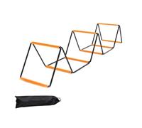 Mskidand Escalera de agilidad plegable, equipo de entrenamiento de fútbol, velocidad de salto, coordinación, escalera, 8 rejillas para niños y adultos
