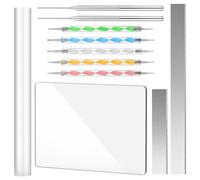 Mskidand Herramientas de arcilla polimérica, juego de 11 láminas de rodillo de arcilla acrílica para cortar y modelar esculpir