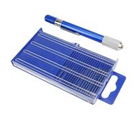 Mskidand Juego de 21 brocas para carburador, para hacer cuentas de joyería, manualidades, perforación, madera, tallado de bricolaje