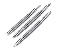 Mskidand Juego de 3 piezas de fijador de uñas de doble cabeza y punzón de bisagra, herramienta de extracción de pasadores de bisagra de puerta sin martillo, 5000 PSI