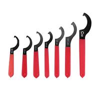 Mskidand Juego de 7 llaves en espiral, antideslizantes, juego de llaves ajustables, juego de llaves universales profesionales con mango de goma