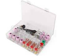 Mskidand Juego de 71 piezas de lentes de gas resistentes TIG para kit de accesorios de soldadura TIG -17/18/26