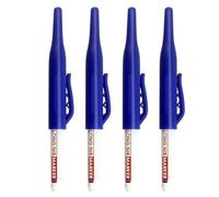 Mskidand Marcador de agujero profundo de cabeza larga, marcadores de metal para construcción de acero, impermeables, marcadores de punta larga, color azul