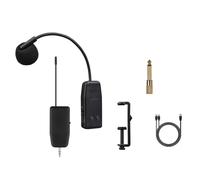 Mskidand Micrófono inalámbrico para violín, instrumento musical, receptor de audio y transmisor, clip largo