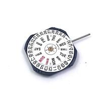 Mskidand Movimiento de reloj para movimiento japonés VX43E VX43 de tres pines con ventana de calendario doble, movimiento de cuarzo con batería