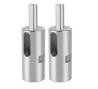 Mskidand Paquete de 2 bridas giratorias, herramienta de portabrocas de calibre 11 para fijar vallas de eslabones de cadena y vallas de bucle, brocas fáciles de girar