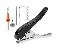 Mskidand Perforadora individual de 5/16 pulgadas a 8 mm, 5 piezas de perforadora resistente, portátil, de mano, larga para tarjetas de papel