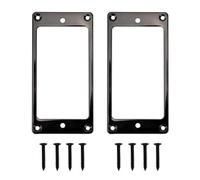 Mskidand Reemplazo del de la Cubierta del Anillo de Humbucker de Metal Compatible con Guitarras EléCtricas de Montaje de Guitarra LP (Negro)
