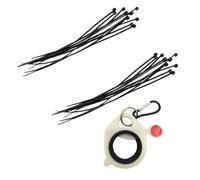 Mskidand Soporte para bridas de alambre eléctrico, portátil, almacenamiento de herramientas, brilla en la oscuridad, organizador de bridas