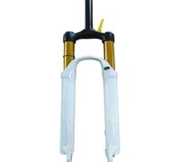 Mskidand Tenedor de doble hombro para nieve, con soporte de aire, para bicicleta eléctrica, color blanco