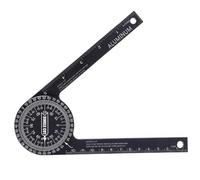 Mskidand Transportador horizontal de 360 grados, regla de ángulo, instrumento de medición de ángulo de posicionamiento