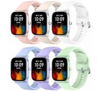Msksjer Correa Deportiva Compatible con Amazfit GTS 4 Mini/GTS 3/2/2 Mini Hombre Mujer, 20mm Suave Silicona Impermeable Correas para Amazfit Bip 3/3 Pro/U Pro/Bip S/S Lite/Bip Lite, 6 Pack Pulsera