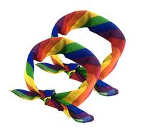 MSLing 2 diademas de iris, pañuelo de iris, accesorio de orgullo gay, diadema para disfraz de fiesta de orgullo gay, suministros de celebración