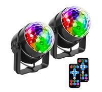 Mslitely - 2-piezas disco-luz-partido-set,Material ABS, disco con mando a distancia, DJ-stroboskoplicht, adecuado para cadenas de luces de boda, KTV-Karaoke/Halloween-/Navidad decoraciones.
