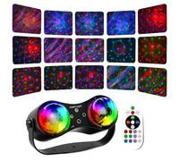Mslitely Disco Party Light: proyector estroboscópico con luces LED, luz de escenario para DJ, diseñado para fiestas, bares, escenarios, momentos destacados, KTV y otras actividades.