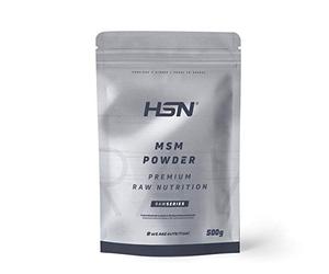 MSM 1000 MG en Polvo de HSN | 500 g = 500 Tomas por Envase de MetilSulfonilMetano | 100% Puro MSM Sin Aditivos | No-GMO, Vegano, Sin Gluten
