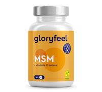 MSM 2000mg + Vitamina C Natural - 365 Tabletas de alta dosificación - Para huesos, articulaciones, piel y sistema inmunitario* - Metilsulfonilmetano vegano - Probado en laboratorio, sin aditivos