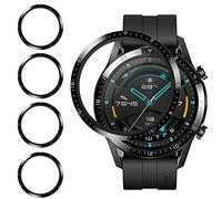 Msm-case 4 protectores de pantalla compatibles con Huawei Watch GT2 de 46 mm, tacto sensible, fácil instalación, película glaseada, sin burbujas, instalación fácil, cobertura completa