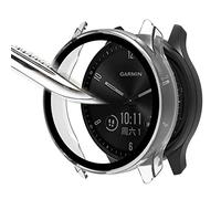 Msm-case Transparent con película protectora de pantalla de vidrio templado para, estuche para PC de dureza 9H, parachoques, estuche protector completo delgado para inteligente vívomove Sport