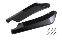 MSMDG 2 Piezas Difusor de Labios de Parachoques Trasero de Coche para Seat Ibiza 5-Door/Ibiza 3-Door/Ibiza St 6F 6J 6L 6L2 6L1 6K, Alerón de ángulo Envolvente con 6 Pernos,A/Black