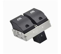 MSMDG Boton de Interruptor de Ventana Electrica para Seat Ibiza Cordoba 2002 2003 2004 2005 2006 2007 2008 2009 6Q0959858, Interruptor Mando Elevalunas Botonera Ventana,A/Black Bottom