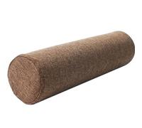 MSNCS Almohada Cervical Cilíndrica,40/50/60/70/90 cm Cojín Cilíndrico, Lumbar/Cuello/Espalda Almohada Apoyo en Rollo, para Dormir/Hogar/Oficina/Viajes/Yoga/Coche(Brown,15cmx90cm)