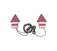 MSP Automotive - Kit magnético de pilotos traseros LED para remolques - CON TRIÁNGULOS REFLECTANTES, 7.5M DE CABLE, 12V/24V, UNIVERSAL
