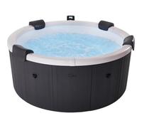 MSpa Denver SPA rígido Circular 4-6 Personas con Jets EcoPulse, Burbujas Air Jet, calefacción, LED, ozono y desinfección UVC+