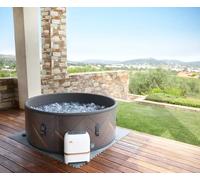 MSPA Whirlpool Mono - whirlpool hinchable para 6 personas, 173 x 173 x 70 cm, 138 chorros de masaje con 3 niveles de intensidad, spa para interior y exterior, resistente al invierno y uso durante todo