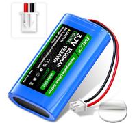 Mspalocell 3.7V 5200mAh Batería Reutilizable, baterías de Litio de Enchufe XH2.54/2P para automóvil de Juguete RC, cámara Solar inalámbrica, Altavoz inalámbrico, luz LED Externa, lámpara de Pared