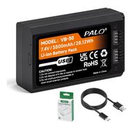 Mspalocell Batería Repuesto 3800mAh VB-30 VB-26 USB-C para Godox V100, V1Pro, V1 Pro, V1 V1S V1N V1C V1F V1O, V1PRO-S/N/C/F/O, V860III-S/N/C/F/O Batería de Repuesto para Flash