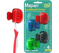 Mspan Tapa de la tapa de la cabeza del cepillo de dientes: cepillo protector de cepillo de dientes caso protector de plástico clip de baño cosas frescas para el hogar viaje