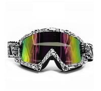 Msport Gafas de Moto y Motocross - Máscara de Esquí y Snowboard Antiviento, Antipolvo y Antirrayas - O8 Lente Tintada