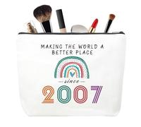 MSQ Neceser Cosmético Mujer Niña Regalos 18 Años - Regalos para Niñas 18 Años Bolsa de Maquillaje o Estuche para Plumas, Regalo Niña 18 Años Para Amigos, Mejores Amigas, Hijas (2007)