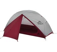 Msr Elixir Lightweight Backpacking Tent Tienda de campaña para mochileros, Unisex, Gris/Rojo, 1 Persona